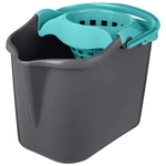 Ведро Grenada прямоугольное, 13л с отжимом МОП (голубой)