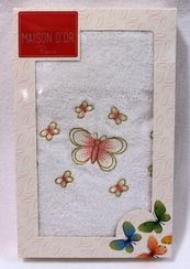 Полотенце махровое BUTTERFLY 50х90 в коробке Maison Dor Турция