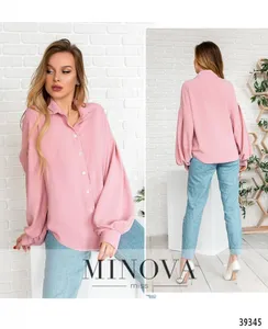 Рубашка 4117-пудровый Minova