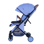Детская прогулочная коляска Nuovita Giro Lux Denim, Nero / Джинсовый, Черный