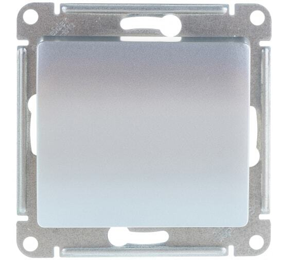 Выключатель 1-клавишный  Schneider Electric GLOSSA GSL000311 алюминий 89238