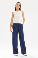 31259 Брюки женские (синий в полоску)