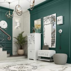 Банкетка Терра Айс Античное Серебро