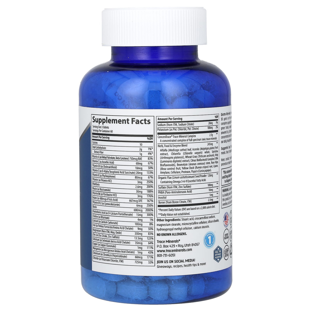 Trace, Electro-Vita-Min, 180 таблеток