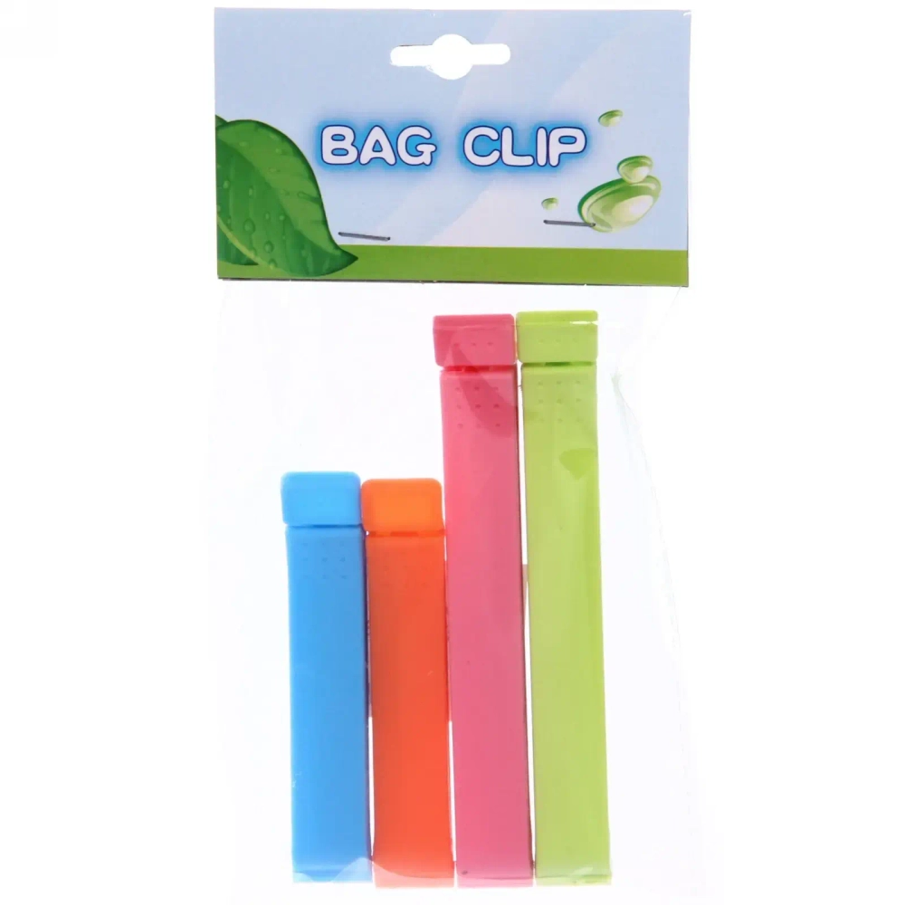 Зажим для пакета 4шт (2шт*10,5см,2шт*8см)