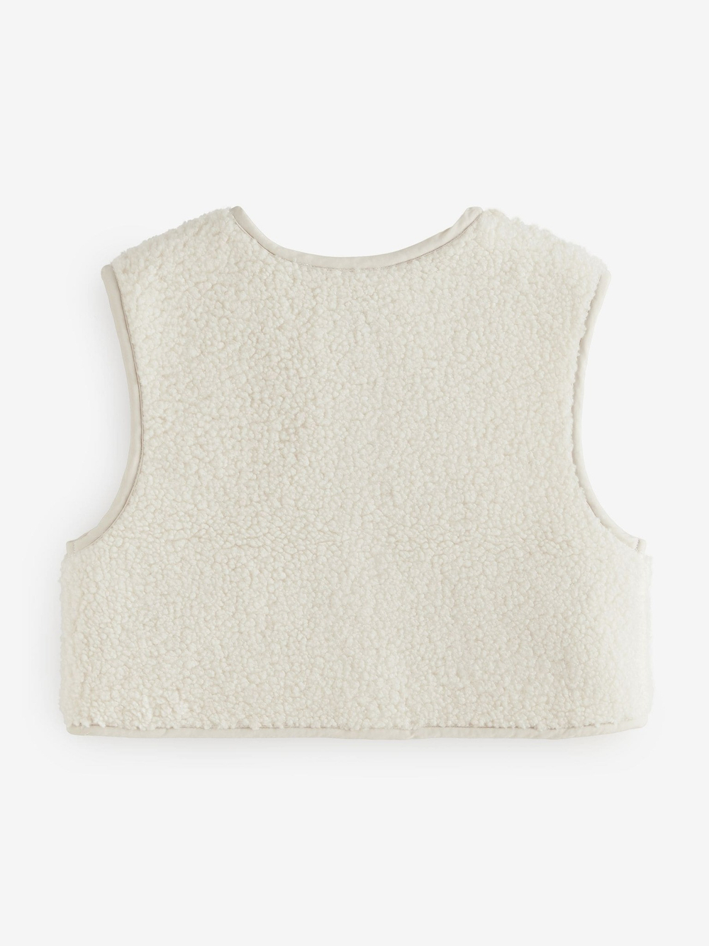 Жилет флисовый для девочки Next 378-010, Кремовый