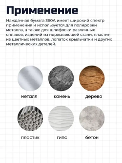 Круг шлифовальный, Диск шлифовальный на липучке с отверстиями 125 мм, 50 шт, по 10 штук разной зернистости - от Р180 до Р600