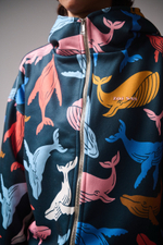 Худи на молнии с начесом, «Киты»