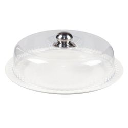 Блюдо круглое d 34,5 см с крышкой для хранения и выкладки P.L. Proff Cuisine