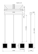 Подвесной светильник Moderli V2872-3P Brizzi