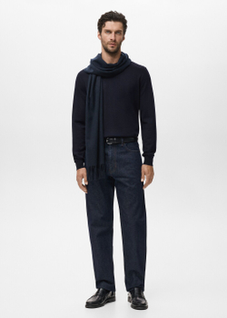 Свитер с круглым вырезом из 100% шерсти мериноса