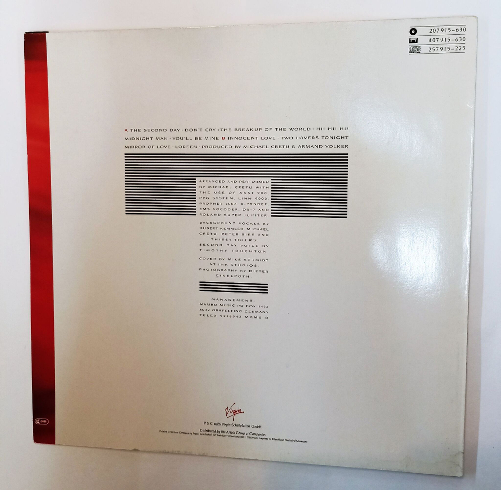 Винтажная виниловая пластинка LP Sandra Mirrors (Germany 1986)