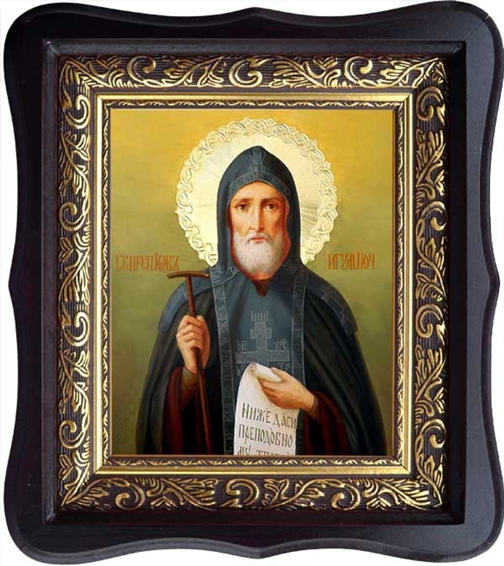 Иов Почаевский Преподобный. Икона на холсте.
