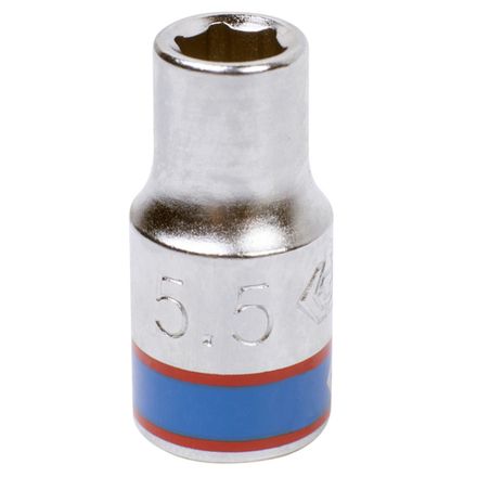 Цена на KING TONY (233555M) Головка торцевая стандартная шестигранная 1/4", 5.5 мм