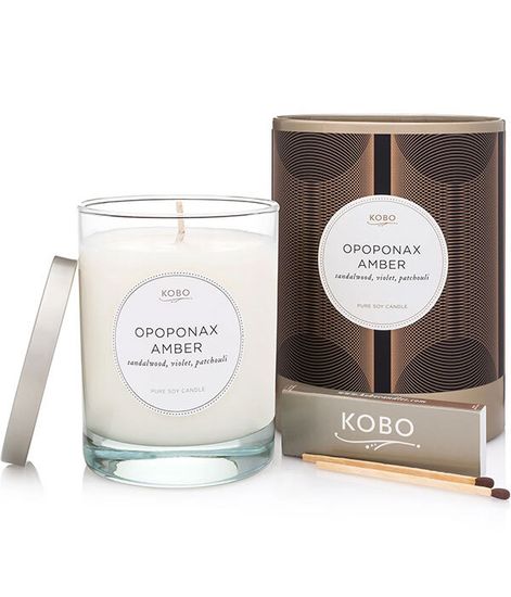 Opoponax Amber, свеча Filament, Kobo Candles