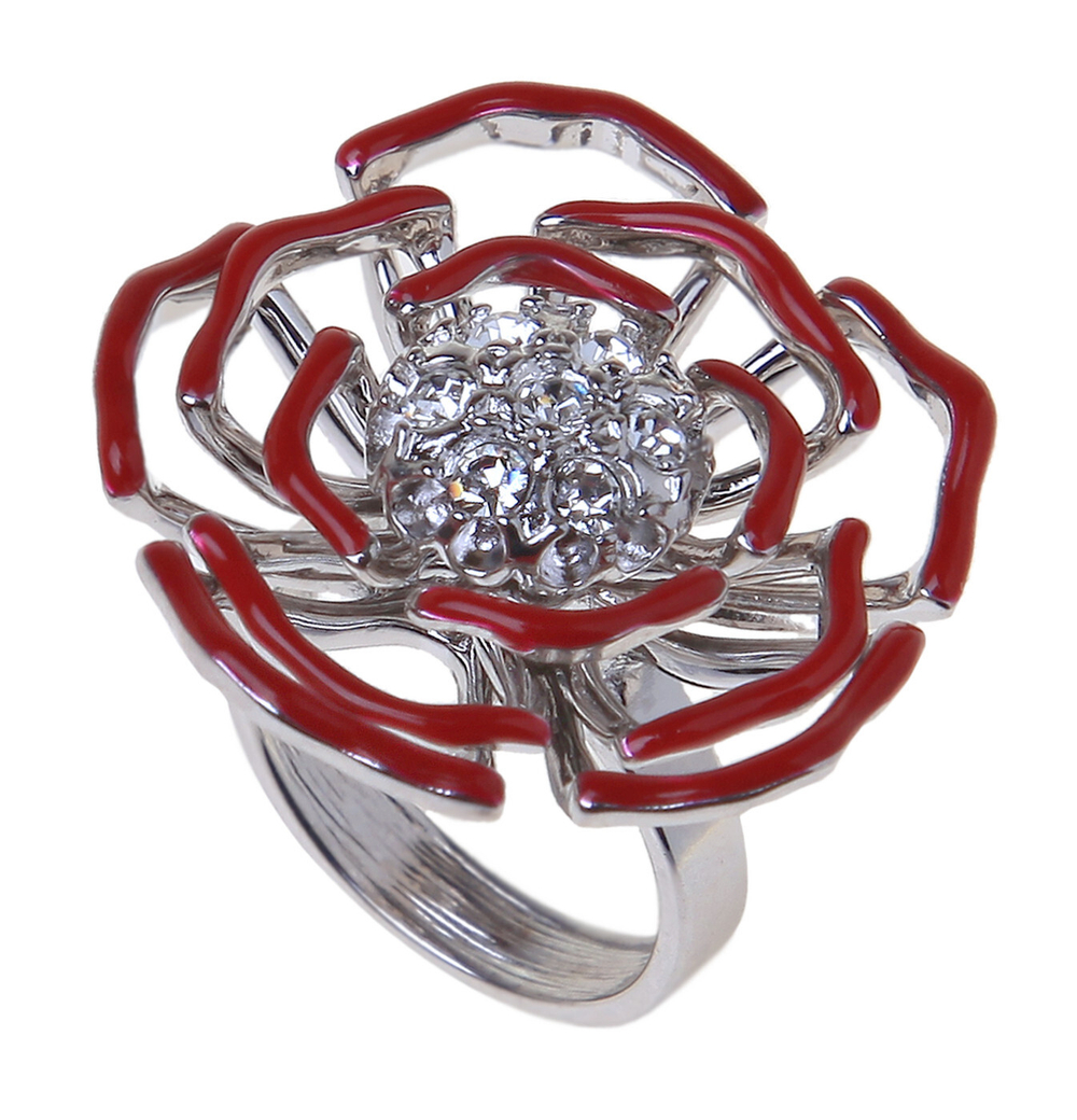 "Портия" кольцо в серебряном покрытии из коллекции "Эдем" от Jenavi