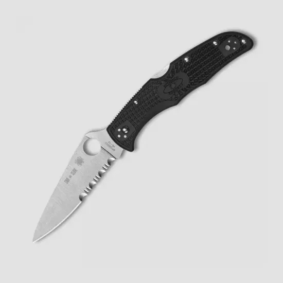 Складной нож Spyderco Endura 4 Lightweight Thin Red Line 10FPSBKRD c клинком из стали VG-10, рукоять FRN