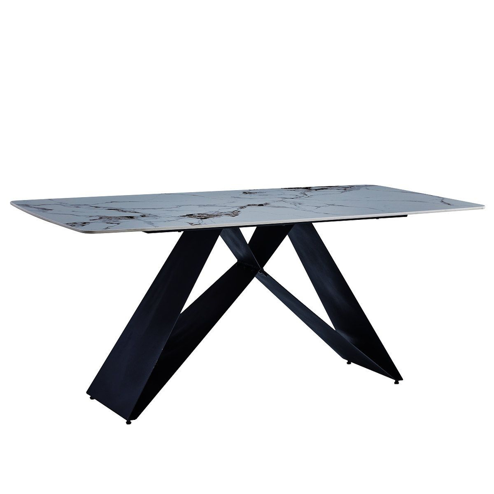 Стол керамический LA ALTA PLATON Patek Philippe 180*90*76, каркас черный