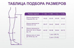 Чулки ИНТЕКС с гладкой силиконовой резинкой и открытым мысом (1 класс компрессии)