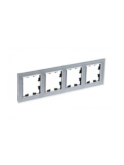 Рамка 4-м AtlasDesign Nature стекло алюм. SE ATN320304