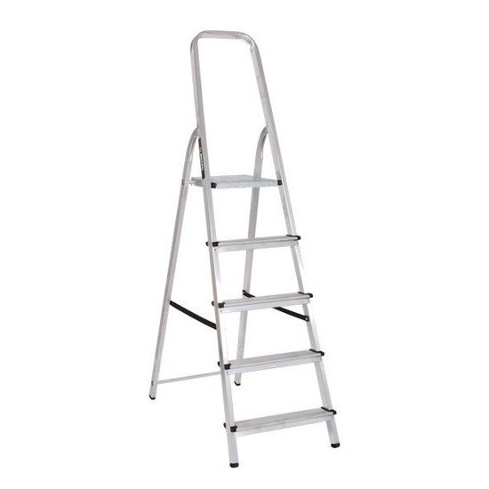 Лестница-стремянка "ВИХРЬ" 5-и ступенчатая алюминиевая (СА1х5)