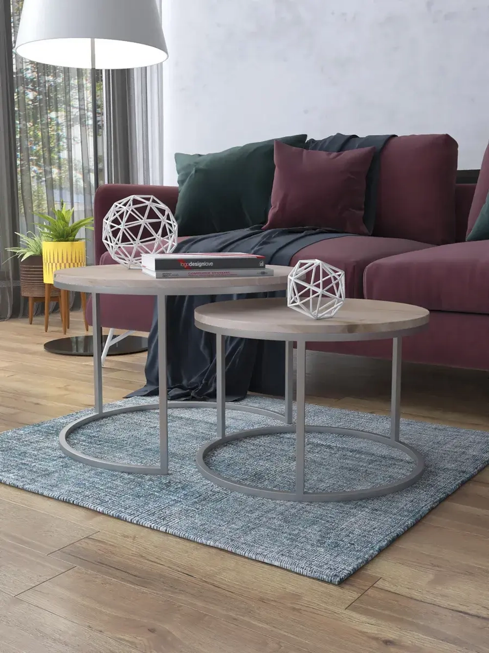 Комплект журнальных столов Акцент - СД - МДФ в ПВХ