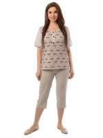 Футболка Ф-063Х/бежевый-енот