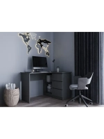 Стол компьютерный угловой с ящиками 124,85х50х77 см