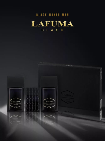 Набор для ухода за лицом Bergamo Lafuma Black Homme for Men 3 Set для мужчин (тонер, эмульсия, туалетная вода)
