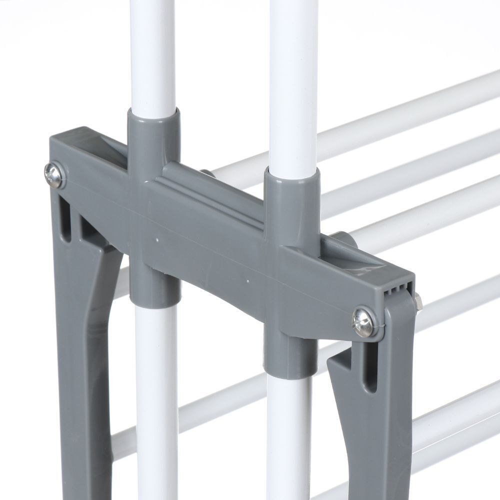 Сушилка для белья напольная, 19 м, 75-126х64х173 см, складная, 24 шт, 30 кг, серая, Aqwin, Так удобно, VPF88