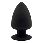 Черная анальная пробка 9см SilexD Premium Silicone Plug Model 1 Size S