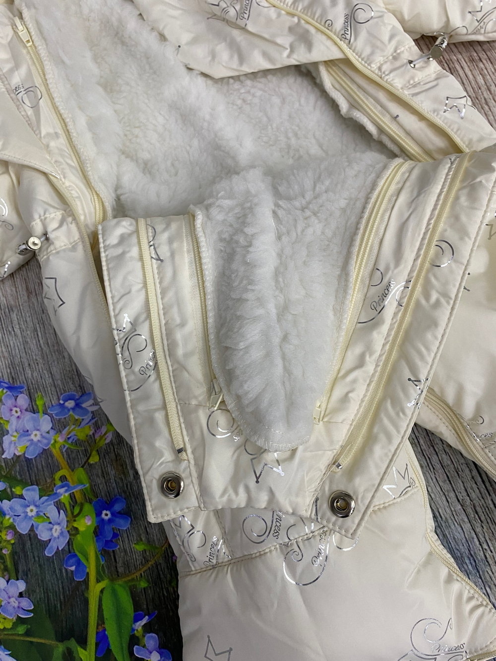 Комбинезон-трансформер (2в1) Модель: 025 "Princess" (ИП Петрова Г.Г.) (Цвет: Светло-розовый, Размер: 74-80)