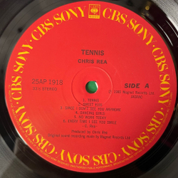 Винтажная виниловая пластинка LP Chris Rea Tennis (Japan 1980) (Obi) Sweet Kiss