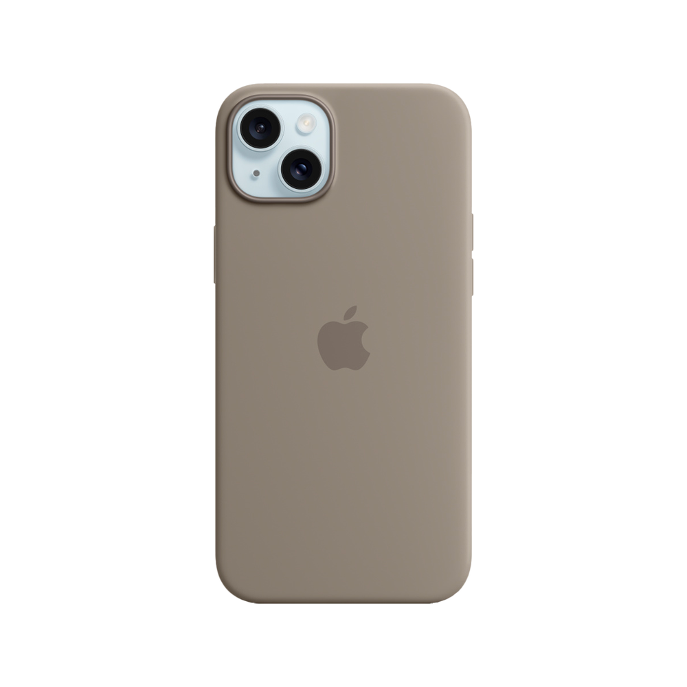 Силиконовый чехол с поддержкой MagSafe Apple Silicone Case для iPhone 15 Plus, Clay (Пепельно-коричневый)