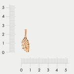 Подвеска женская из розового золота 585 пробы без вставок (арт. 74488)