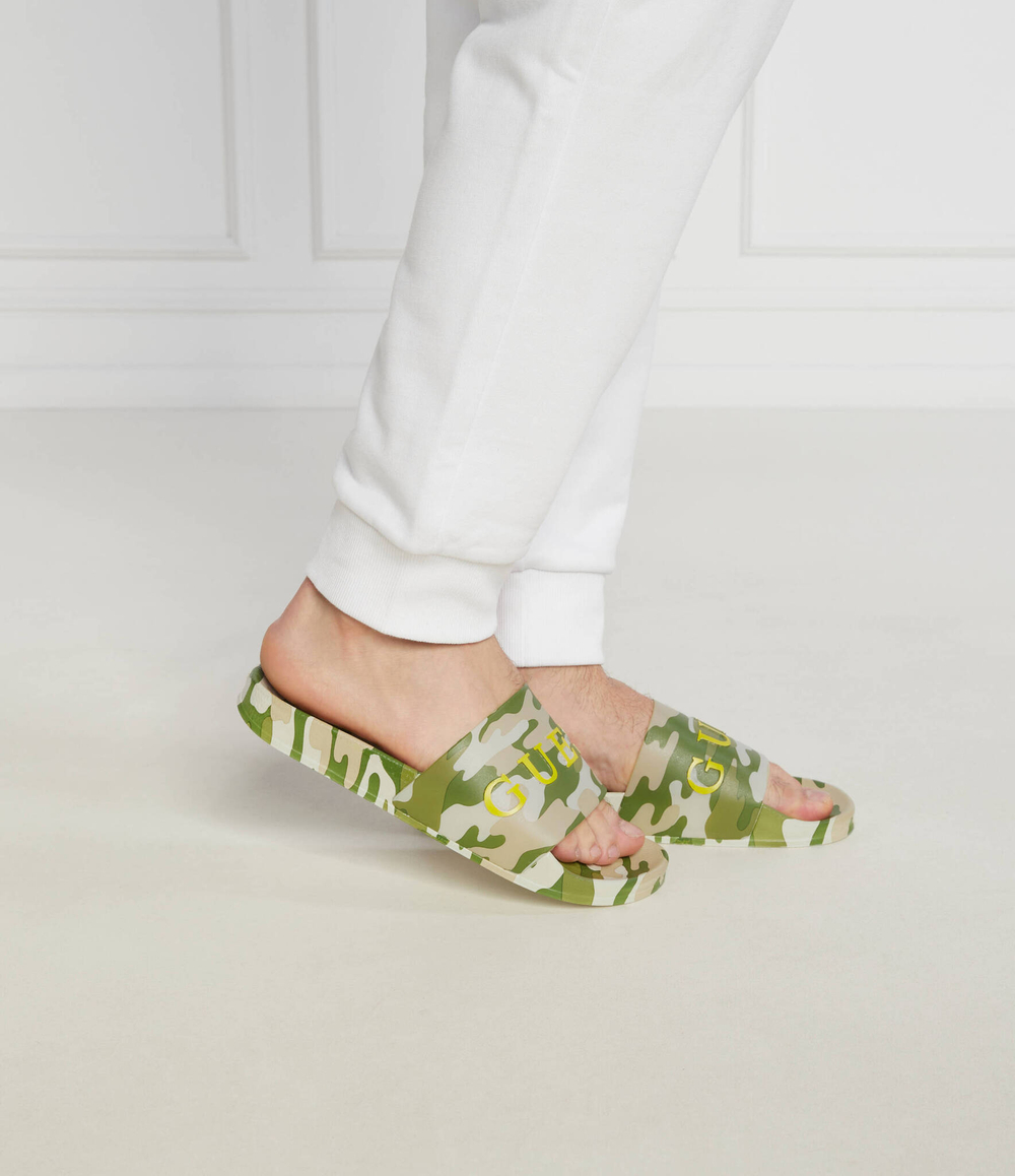 Шлепанцы SLIDES Guess Underwear - зеленый(F3GZ03 BB00F)