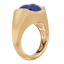 Кольцо с Танзанитом и Бриллиантами, R0030-51/1