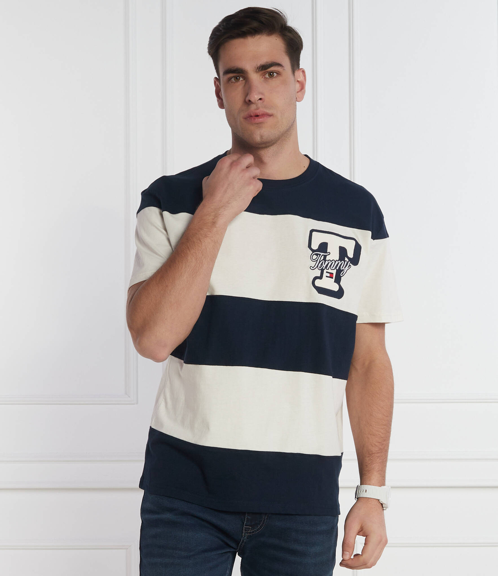 Футболка LETTER CUT & SEW Tommy Jeans - темно-синий(DM0DM18674)