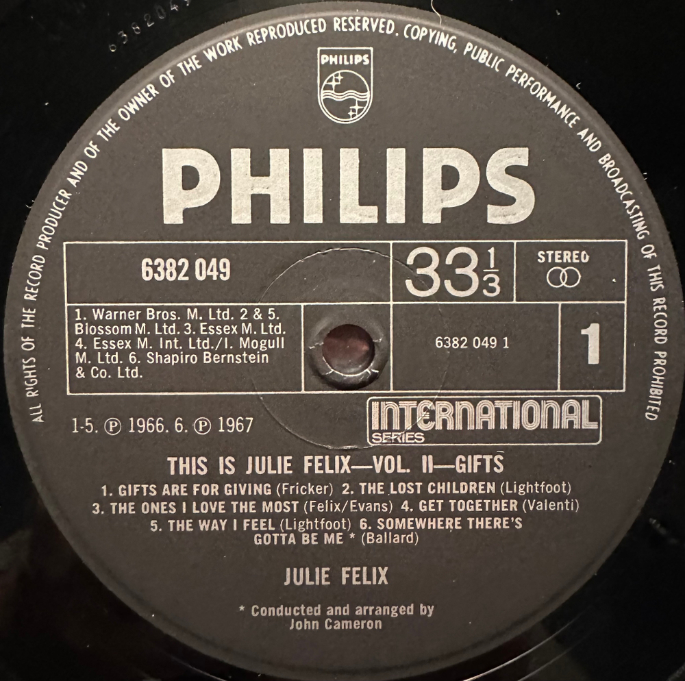 Julie Felix - This Is Julie Felix - Vol II Gifts (Англия)