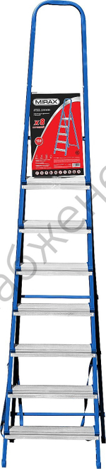 MIRAX 8 ступеней, 162 см, стальная, стремянка (38800-08)