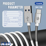 Кабель Yookie CB15 USB - Type C