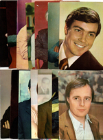 №43 Открытки Артисты и актёры СССР 1970–1980-е г. 25 штук. Цветные, чистые, без повторов
