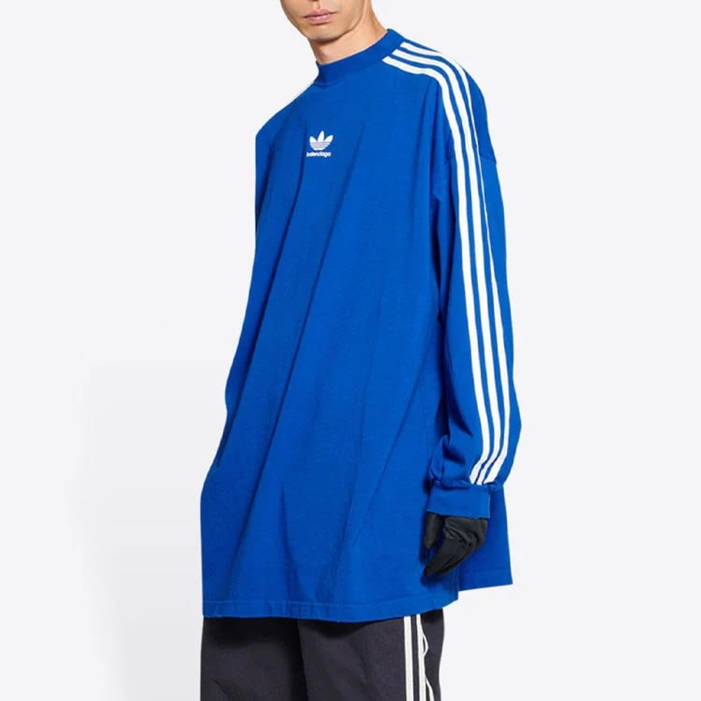 Balenciaga x Adidas Blue Oversize Long Sleeve