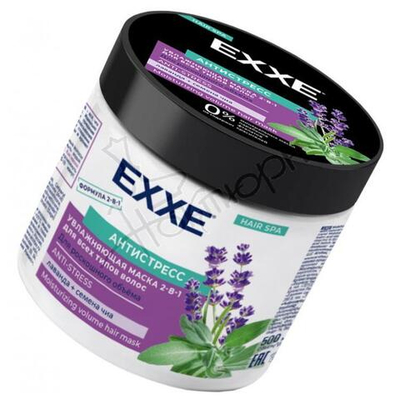 EXXE Маска д/волос 2в 1 Антистресс увлажняющая 500мл.
