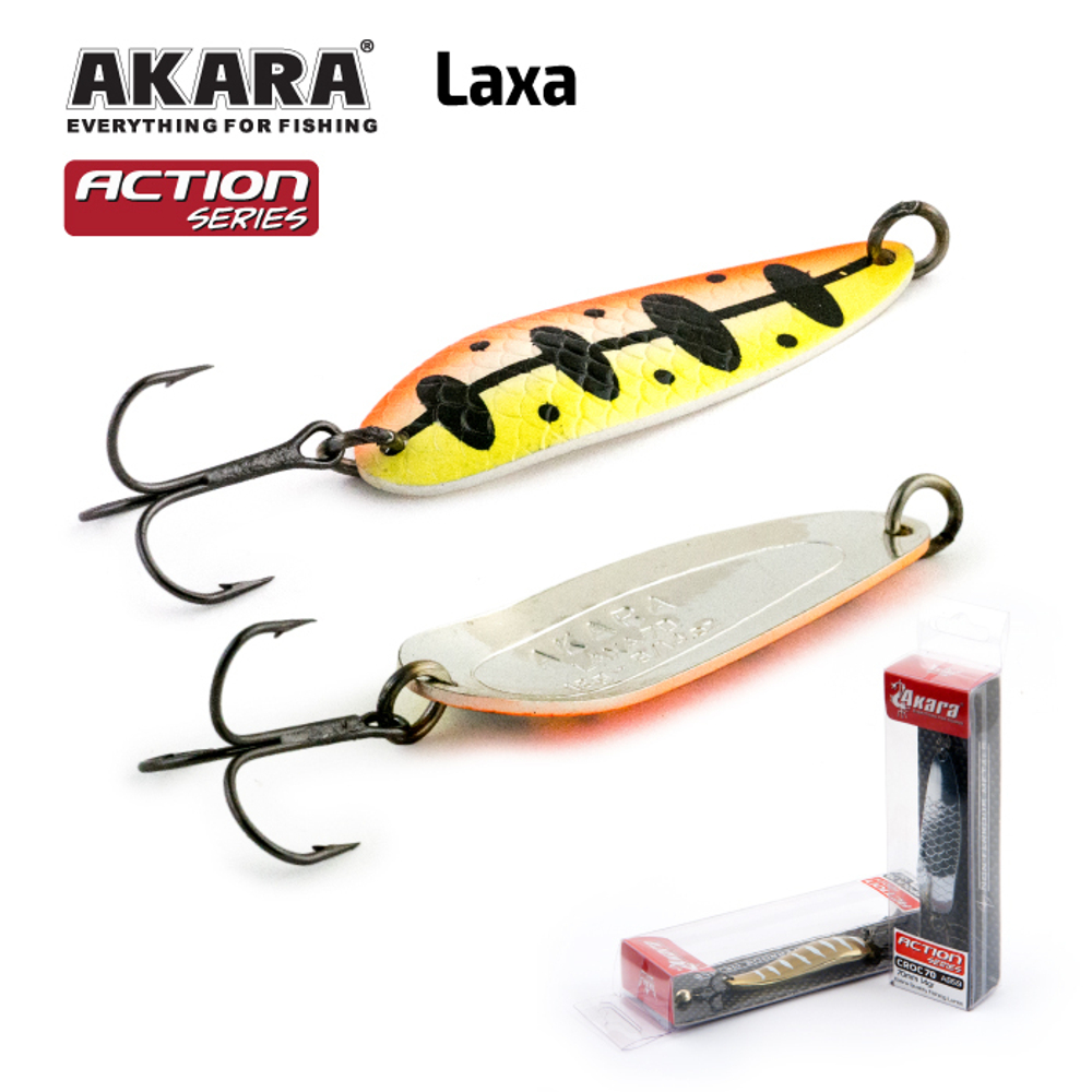 Блесна колебалка Akara Action Series Laxa 60 17 гр. 7/13 oz. AB92