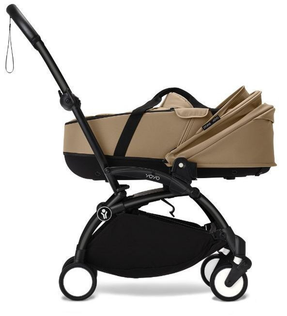 Коляска Stokke YOYO3 Newborn Shell рама чёрная Black 2 в 1 Toffee