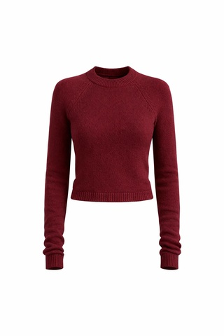 Джемпер из нейлона в цвете бордо