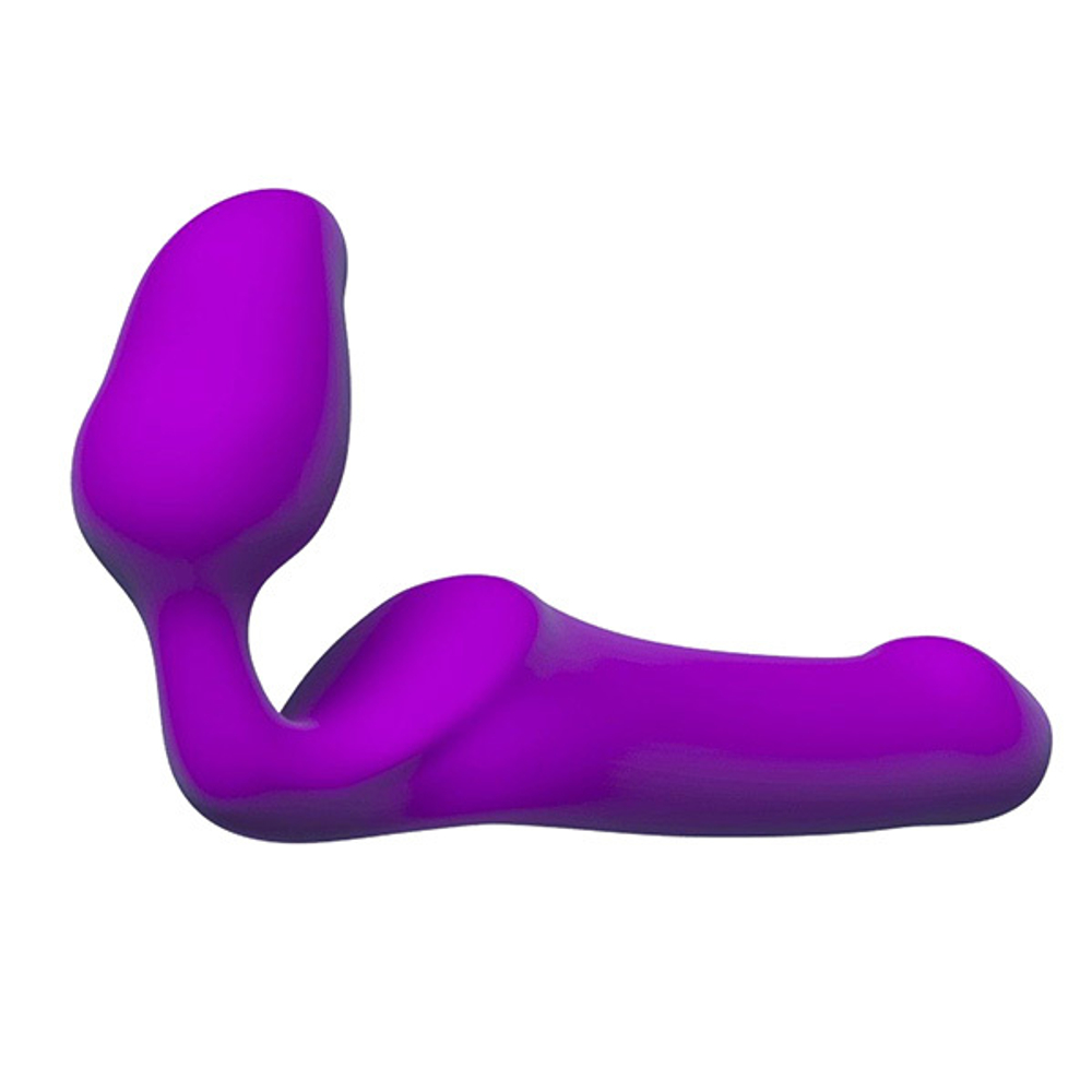 Лиловый безремневой страпон Adrien Lastic Queens M