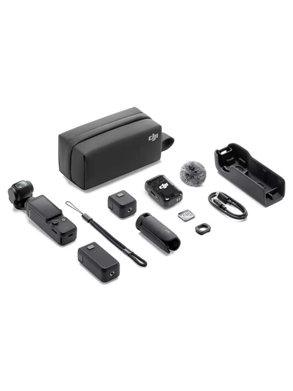 Экшн-камера DJI Osmo Pocket 3 Creator Combo, Видеокамера с 1' CMOS и видео 4K / 120 кадров в секунду, черный
