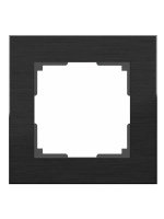 Рамка 1-я алюминий черный WL11-Frame-01 Black